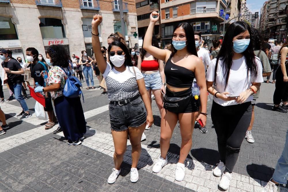 Protesta contra el racismo en Murcia