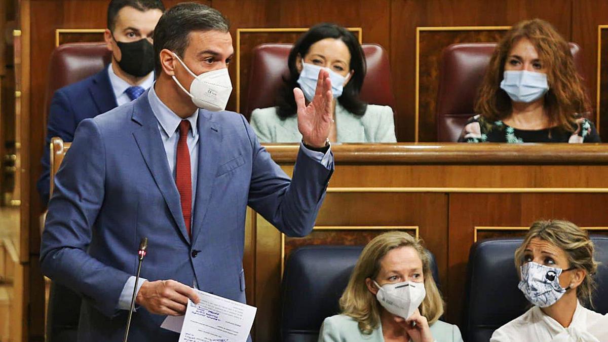 Pedro Sánchez, ahir a la sessió de control al Congrés dels Diputats | ACN