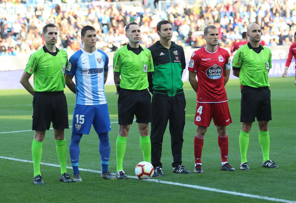 El conjunto malaguista y el gallego igualan a cero en el partido más atractivo de la jornada en la Liga 123