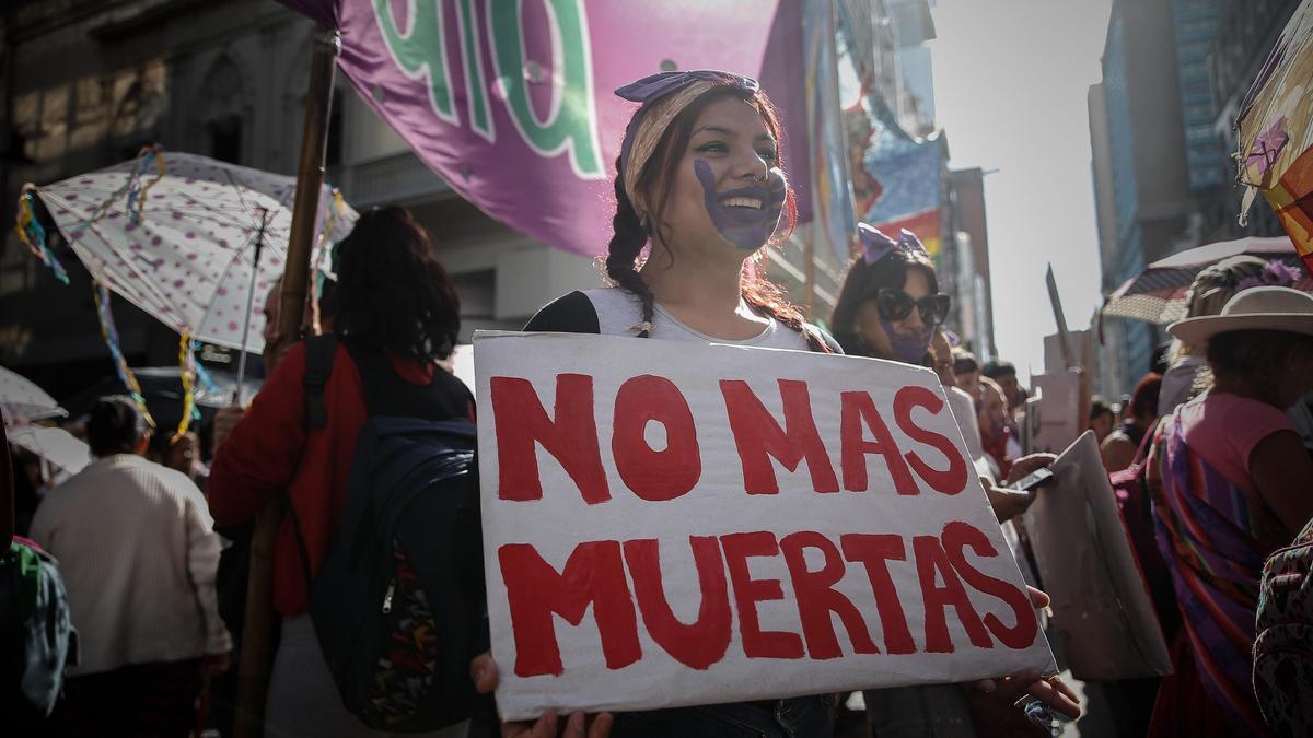 Manifestación contra la violencia machista en Buenos Aires, en noviembre de 2019.