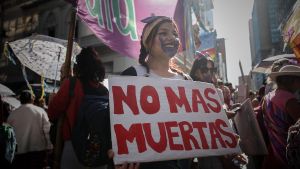 Manifestación contra la violencia machista en Buenos Aires, en noviembre de 2019.
