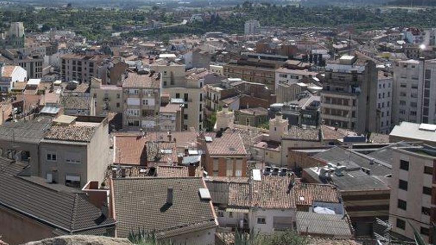 Vista de Manresa des del parc de Puigterrà