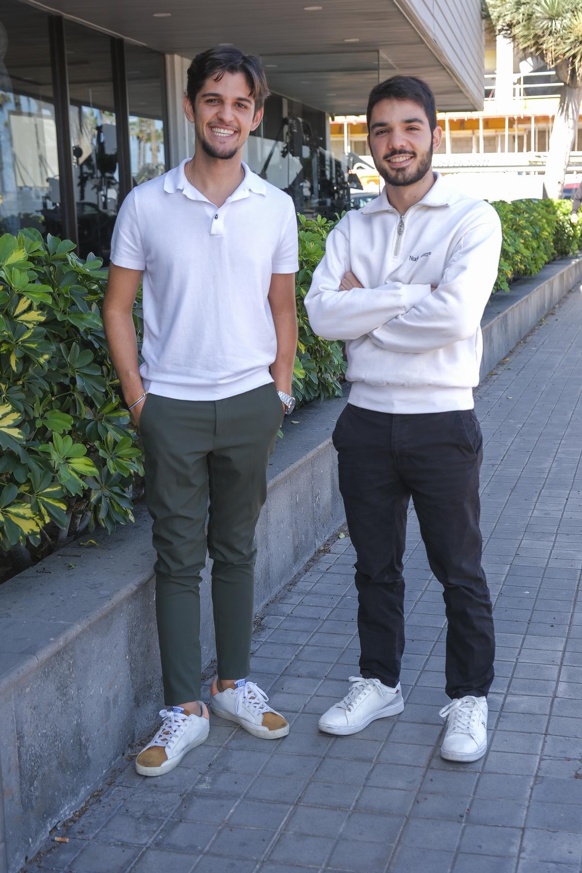 Tomás y Diego Betancar, ganadores de los Premios Emprendimiento de la Fundación Universitaria de Las Palmas.