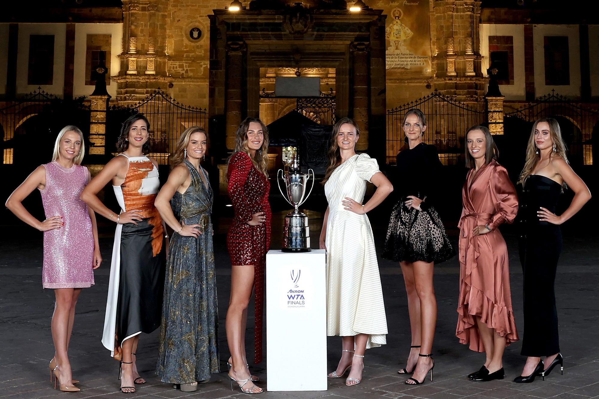 Las ocho mejores en la clasificación Race de la WTA en la cena de gala previa al torneo