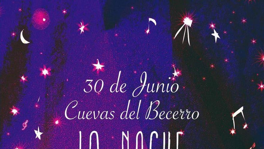 El cartel de la segunda edición de La Noche en Pie de Cuevas del Becerro.