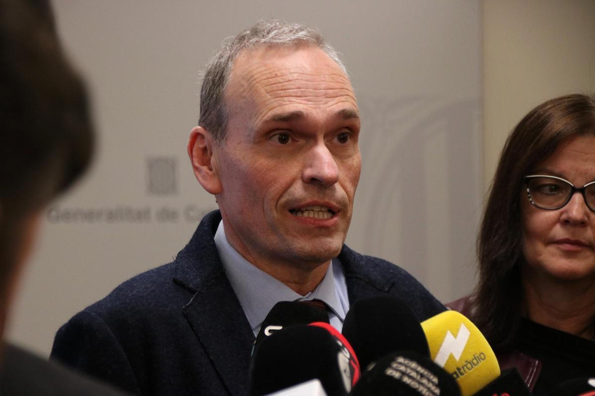 Xavier Güell en roda de premsa