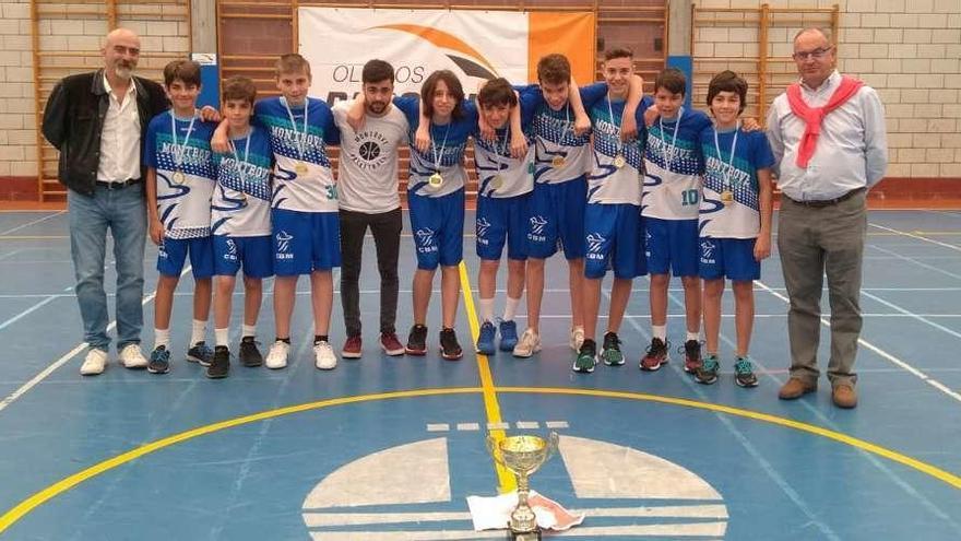 Bronce para el Montrove en el campeonato gallego minibásquet