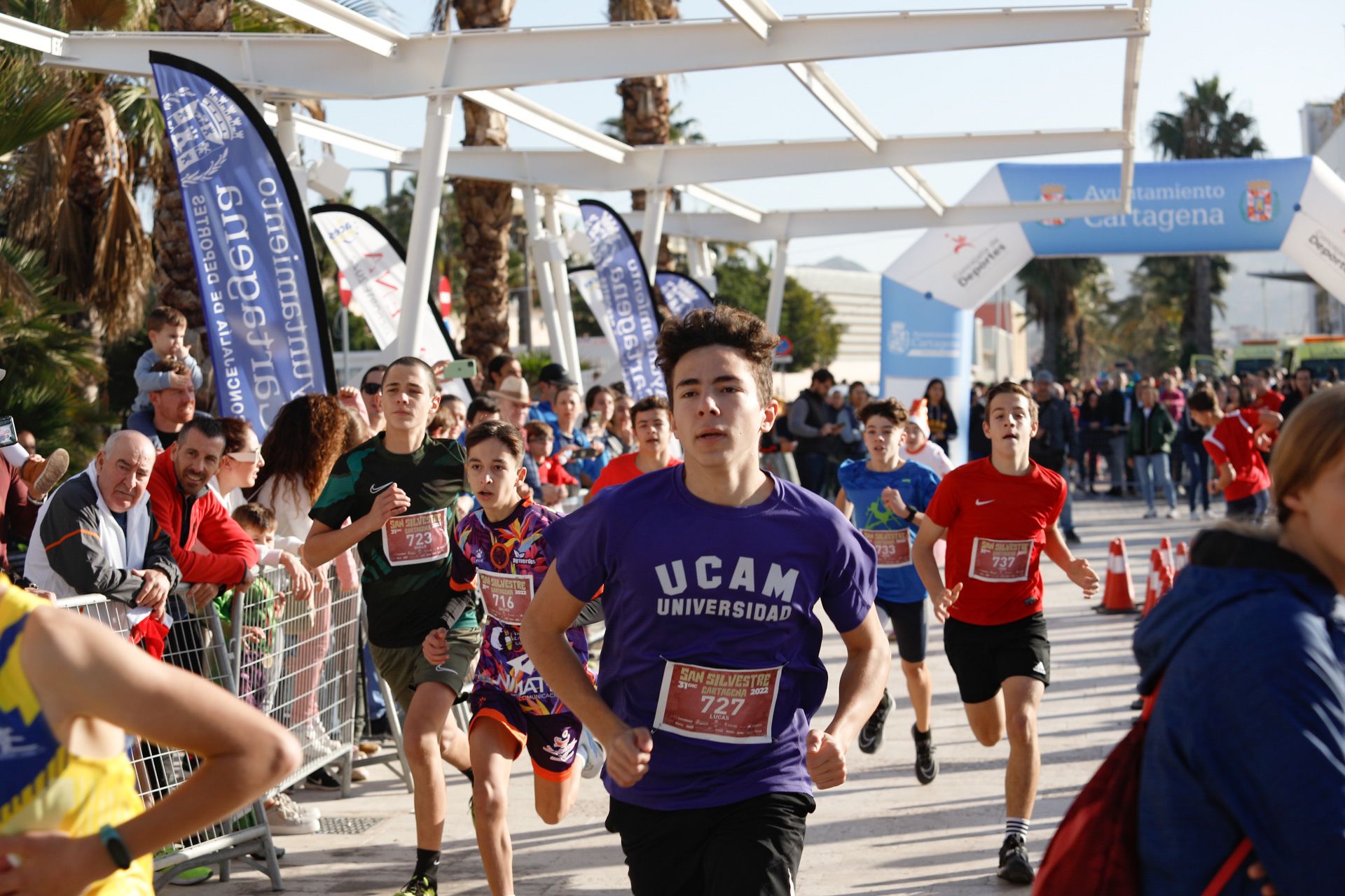 San Silvestre 2022 de niños en Cartagena