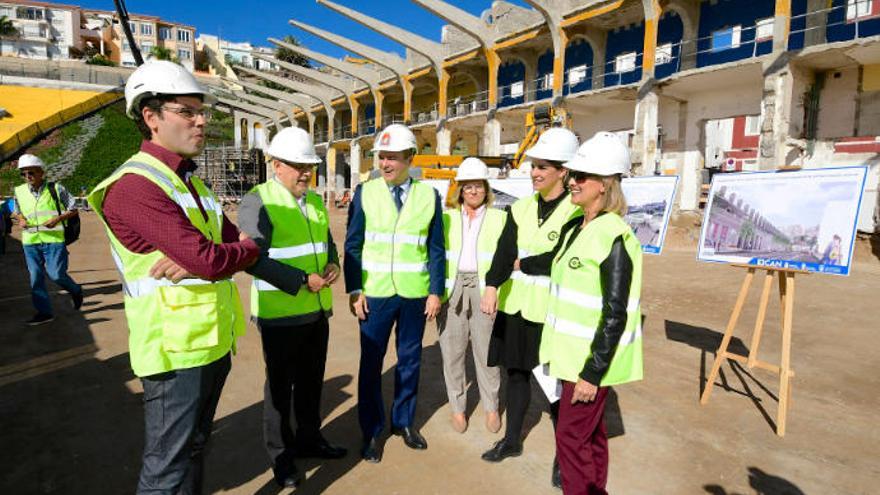 Las nuevas gradas del Estadio Insular