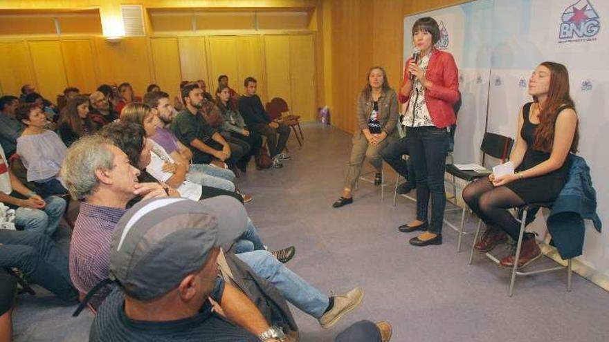 Pontón, ayer, en un foro sobre educación en Santiago.