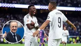 A Florentino le gusta más Vinícius que Mbappé