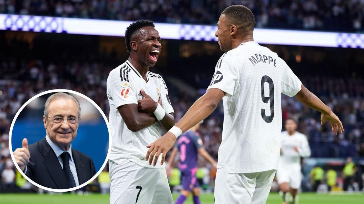 Florentino Pérez prefiere a Vinícius antes que a Mbappé