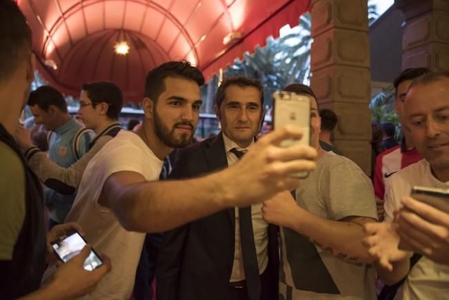 Llegada del Athletic de Bilbao al Hotel Santa ...