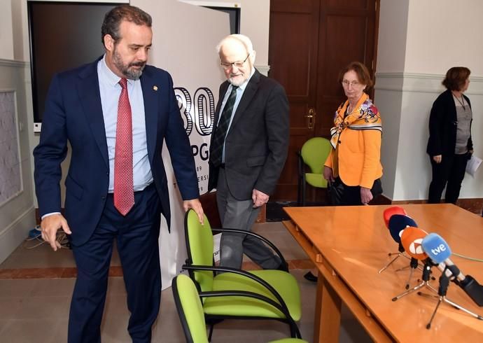 05/02/2019 LAS PALMAS DE GRAN CANARIA. El premio Nobel de Medicina Erwin Neher y la científica Eva María Neher, participan en el Campus Nobel Veterinaria. Fotografa: YAIZA SOCORRO.