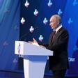 Russian President Putin takes part in the congress of the Russian Union of Industrialists and Entrepreneurs