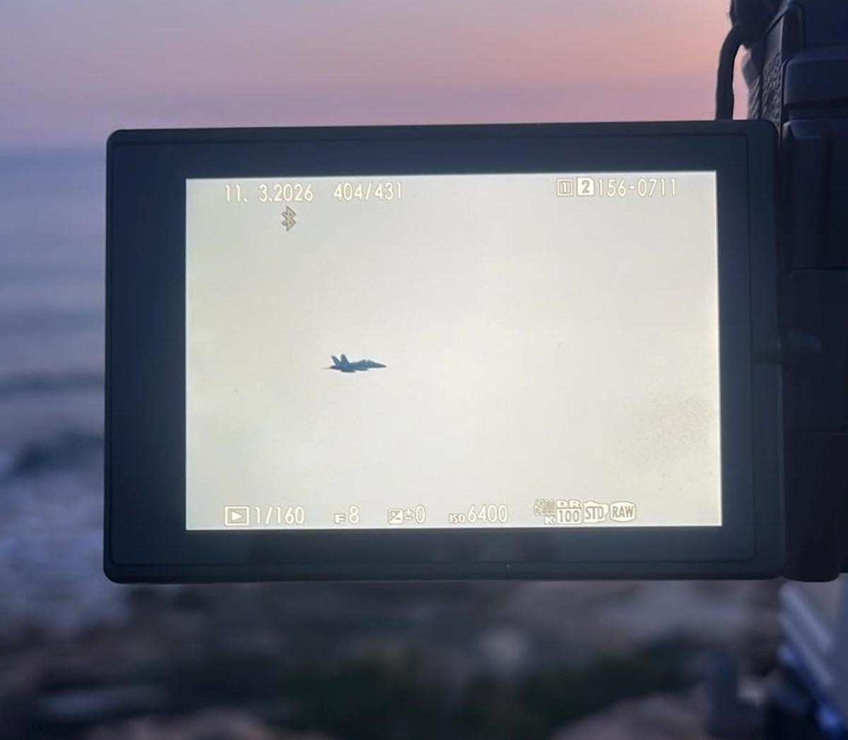 Uno de los aviones militares que han sobrevolado la pitiusa del sur