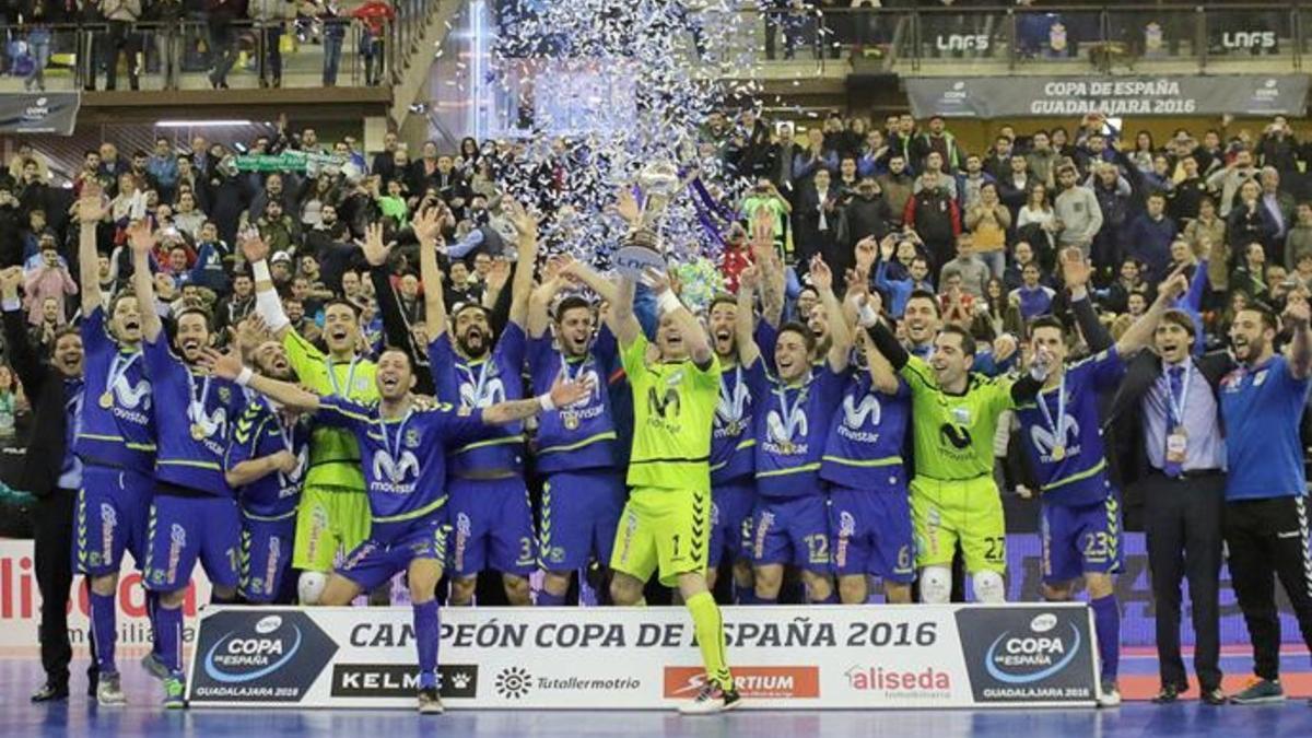 Movistar Inter celebró su segunda Copa de España en tres temporadas