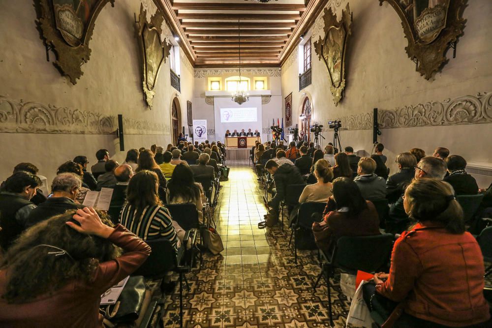Inauguración Congreso Miguel Hernández en Orihuela