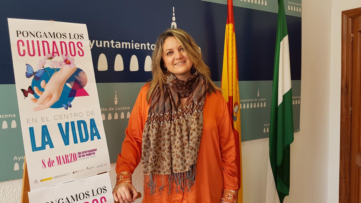 La concejala de Cooperación al Desarrollo del Ayuntamiento de Lucena, Carmen Gallardo.