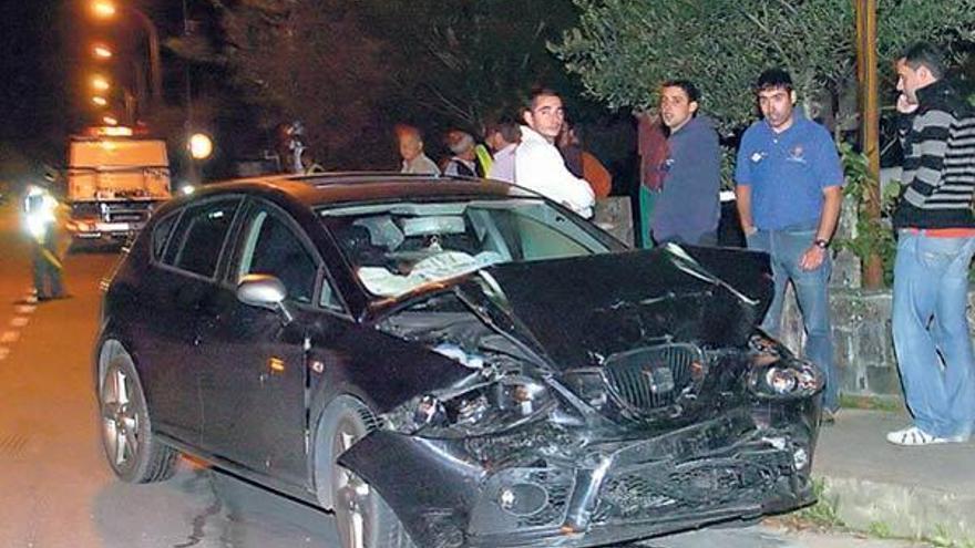 Una colisión en la carretera de Ourense se salda con 3 heridos