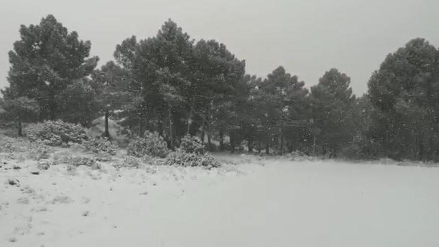 Abril trae la nieve a la Serrella