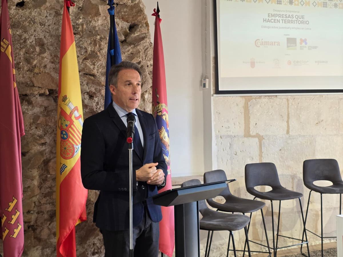 Gil Jódar durante el encuentro empresarial.