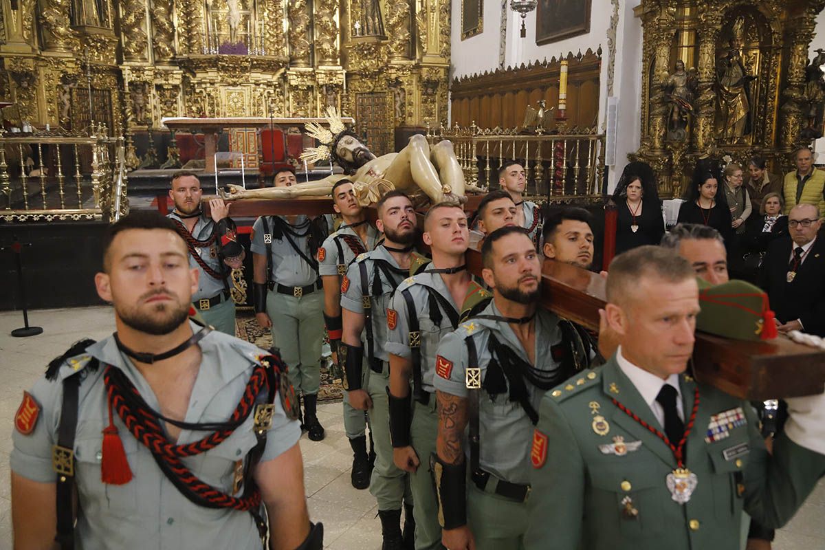 La Legión acompaña al Cristo de  La Caridad