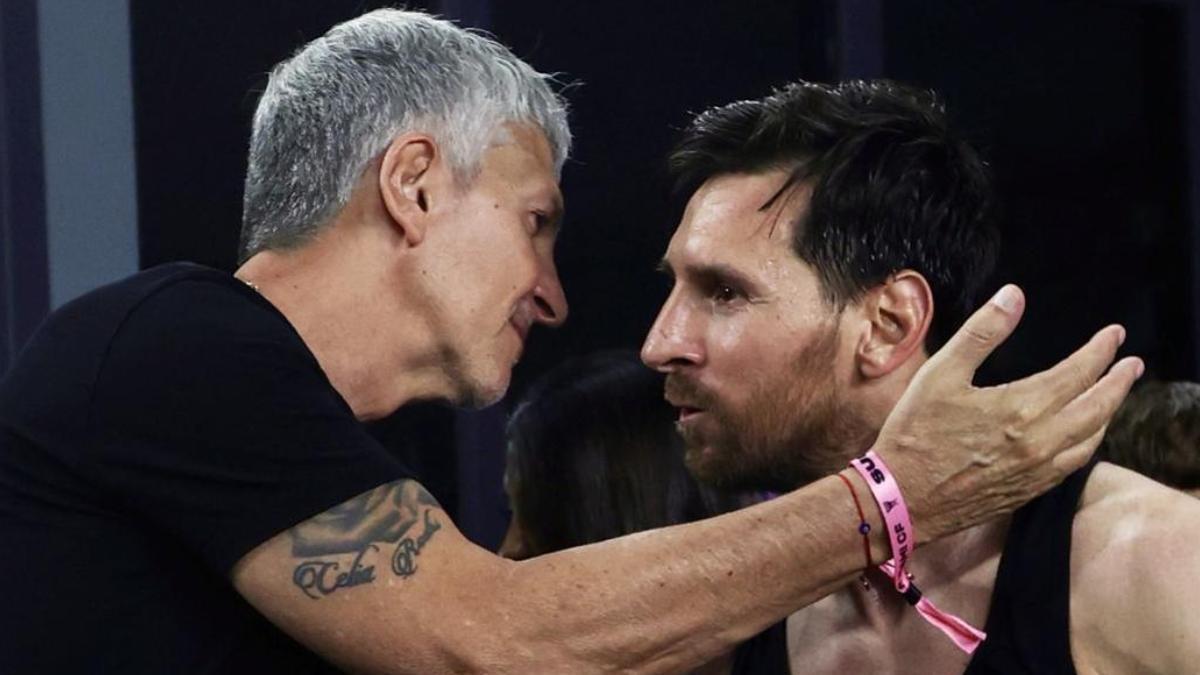 Jorge Messi y Leo Messi