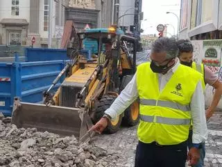 Santa Cruz cierra al tráfico la calle Valentín Sanz para finalizar la remodelación de Imeldo Serís