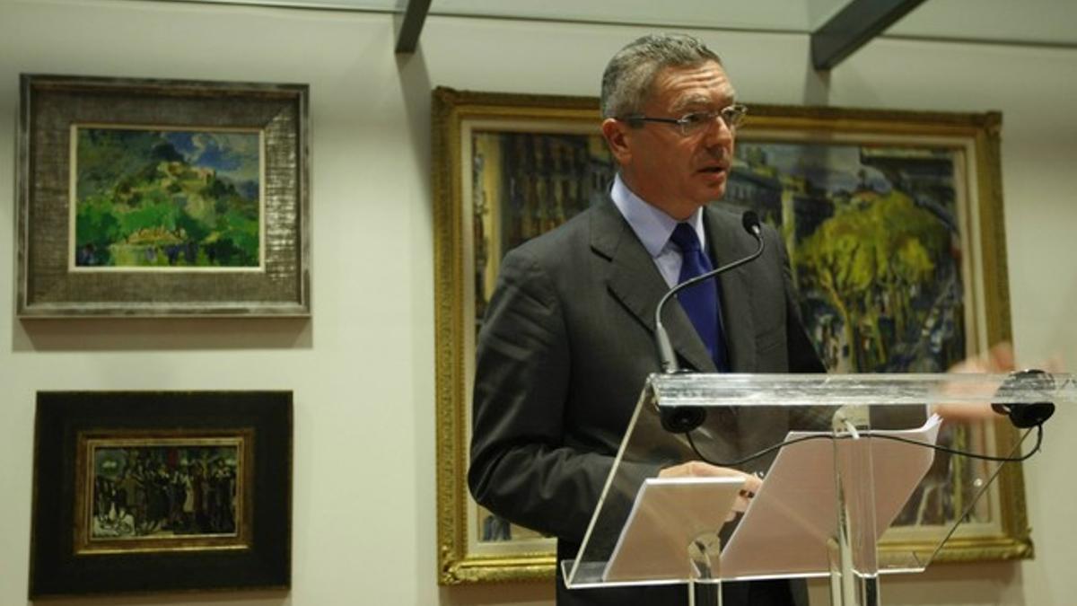 Alberto Ruiz-Gallardón en el Círculo de Economía.
