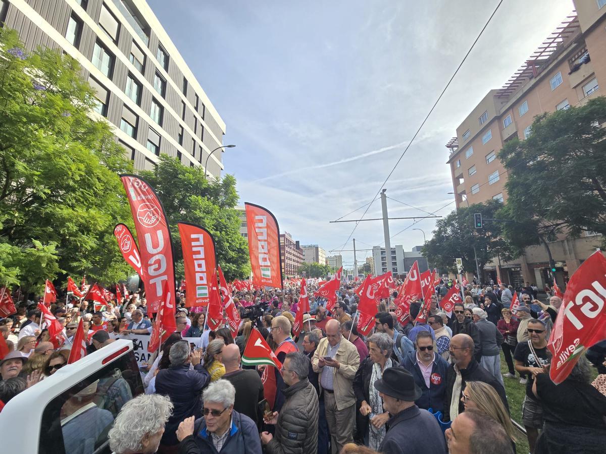 Las protestas por la crisis de los cribados vuelven a tomar Sevilla: "Han convertido la sanidad pública en una vergüenza"