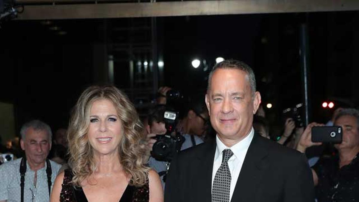 Tom Hanks y Rita Wilson en la New York Fashion Week.