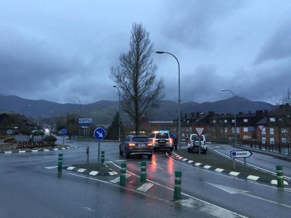 "Temporal en Asturias: El hospital de Arriondas, d