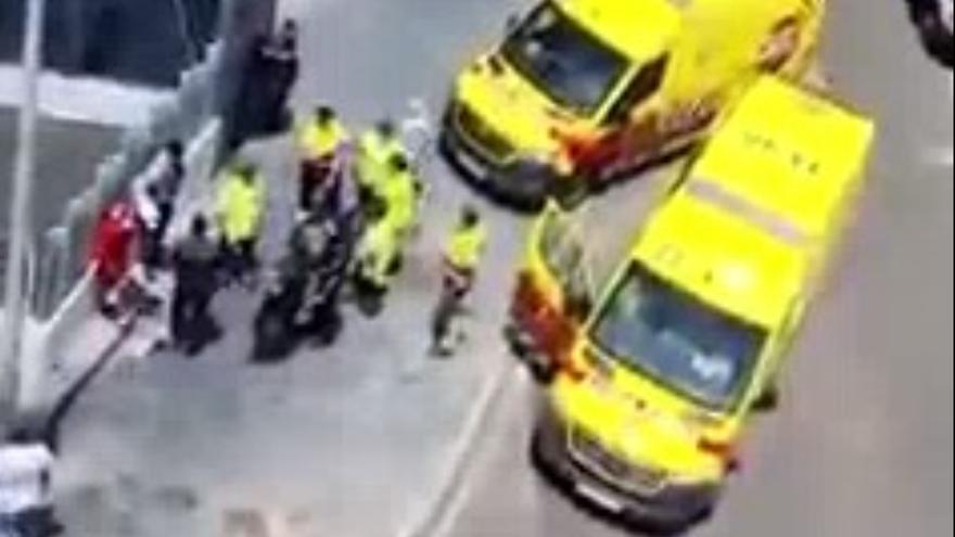 Pelea a las puertas de un supermercado en Arrecife (05/05/21)