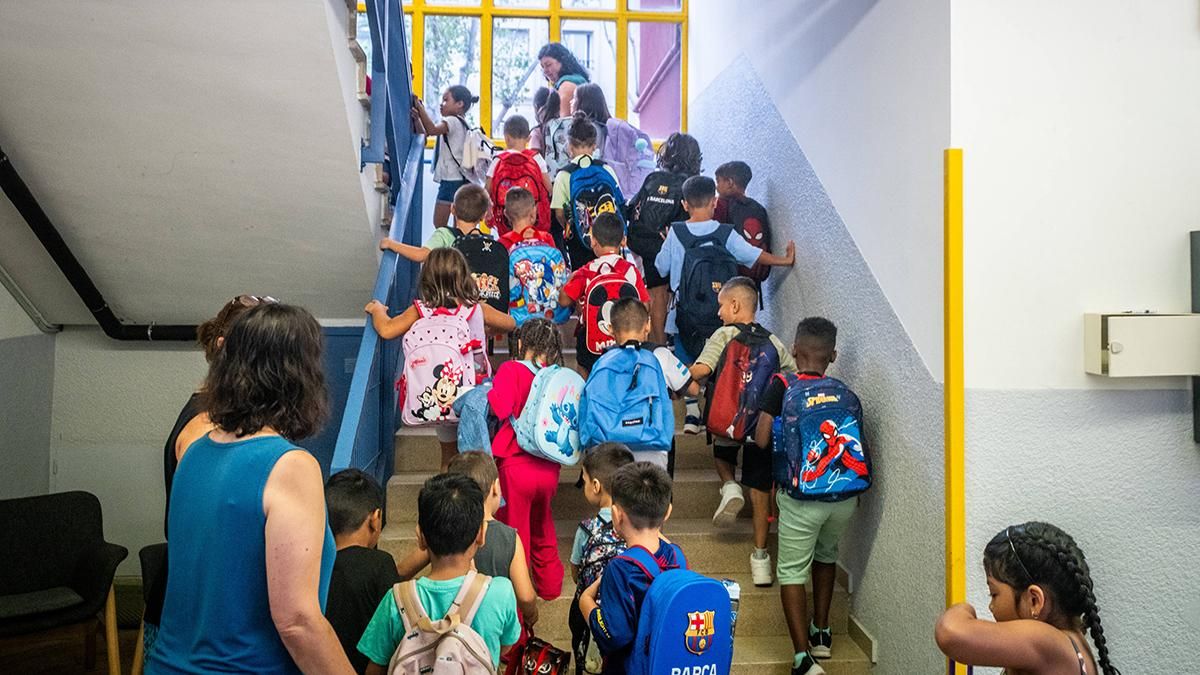 Vuelta al cole en el Institut Escola Canyelles de Barcelona