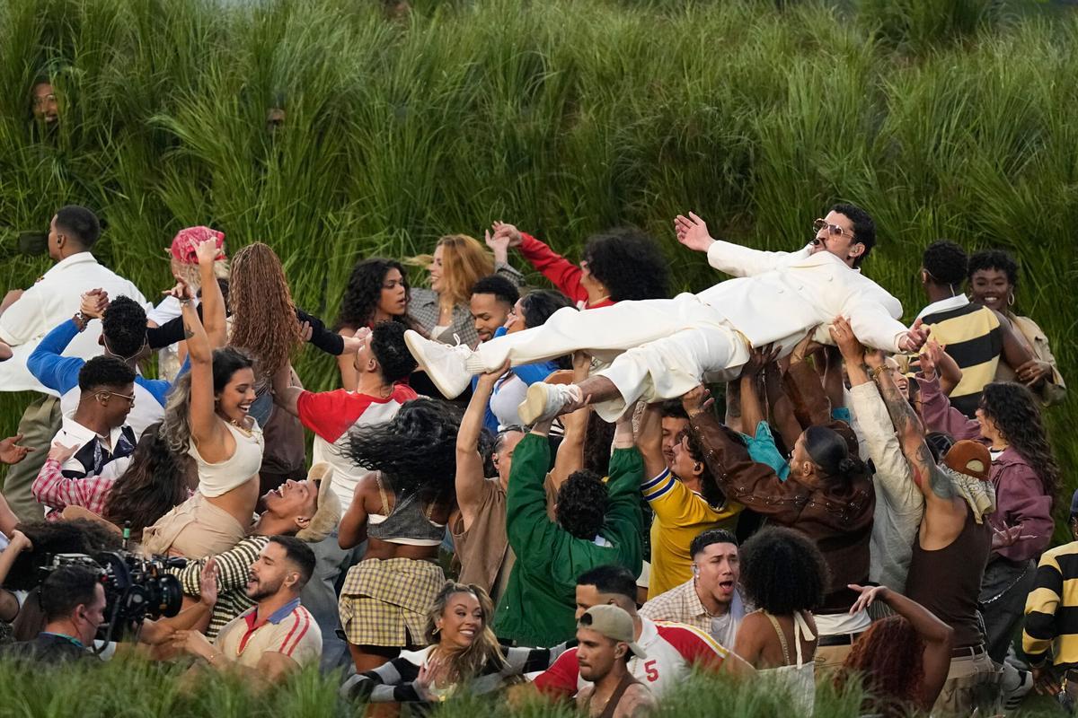 El show del descanso de la Super Bowl LX, con Bad Bunny, en imágenes.