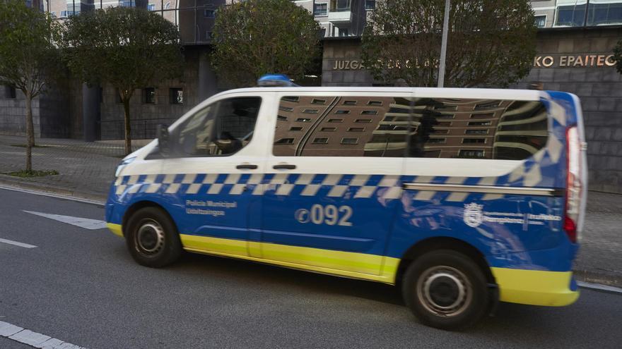 Un furgón de la Policía Municipal de Pamplona.