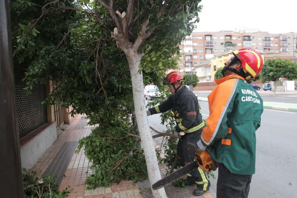 La borrasca Ana, a su paso por Cartagena