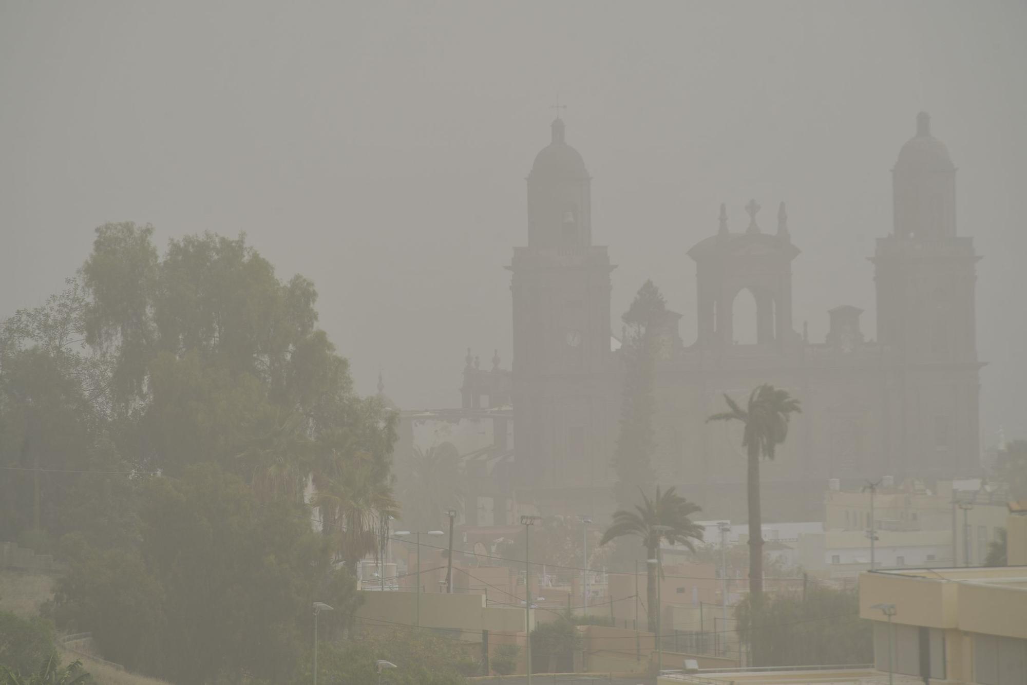 Calima sobre Gran Canaria