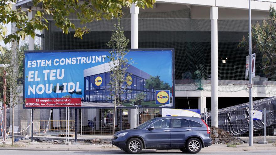 Les obres del nou supermercat que Lidl obrirà a Girona estan força avançades