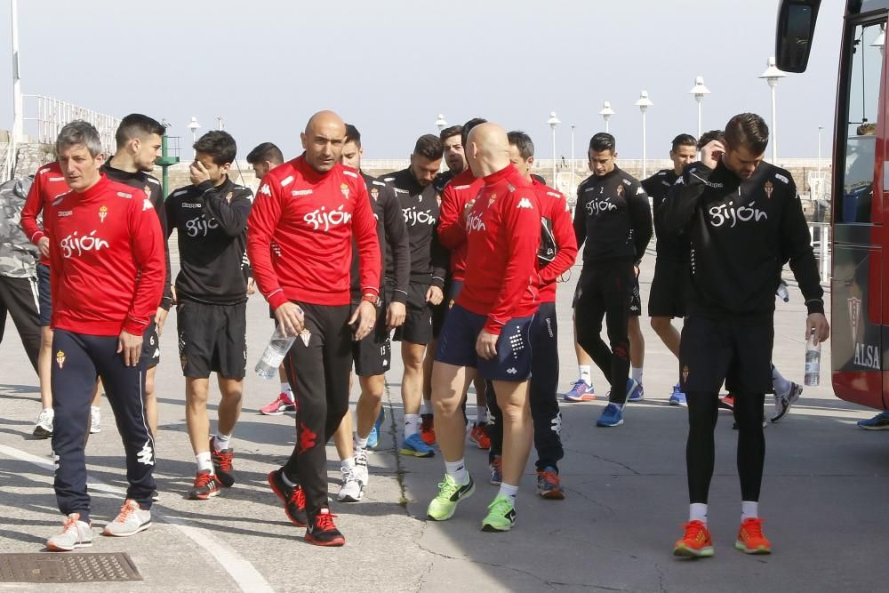 Entrenamiento del Sporting