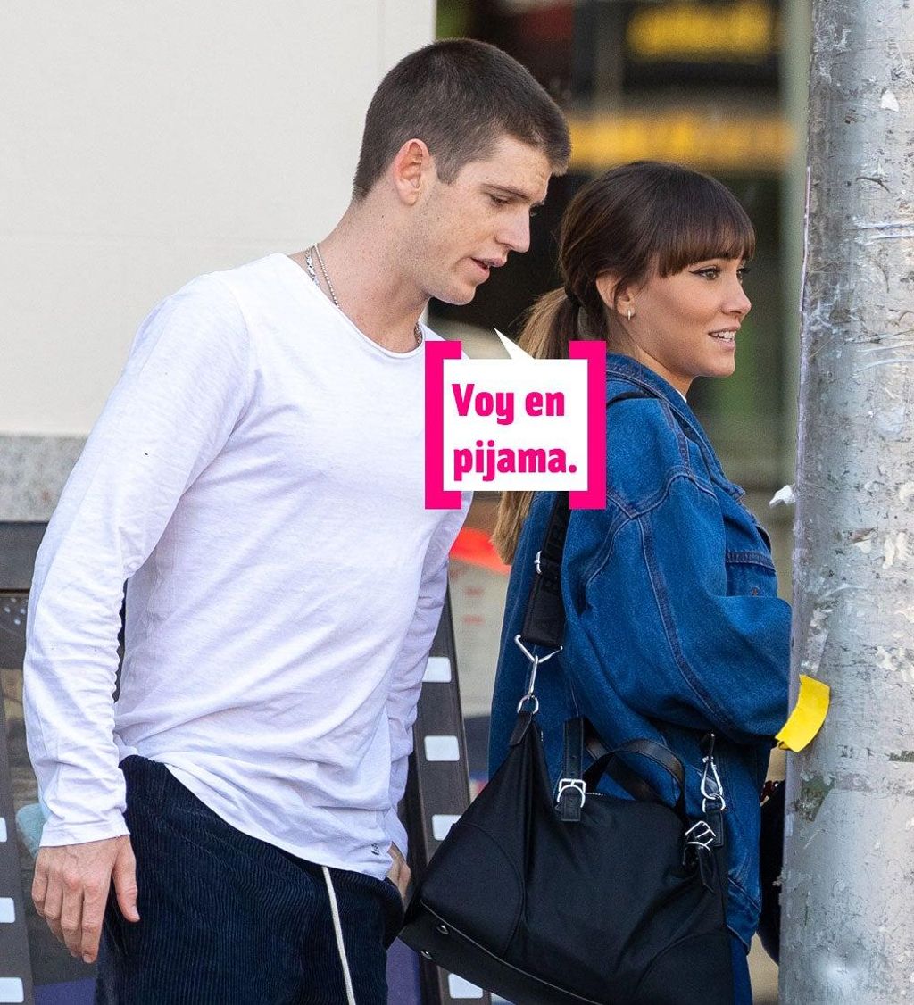 Miguel Bernardeau y Aitana por la calle