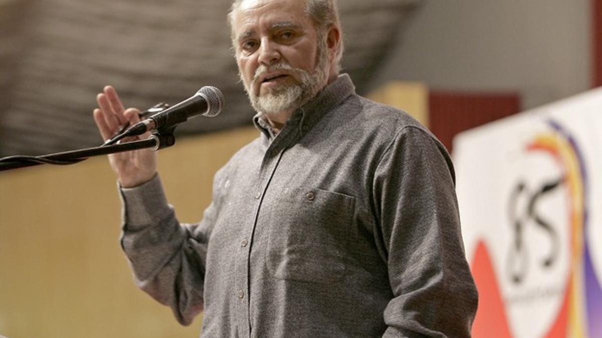 Julio Anguita, en un acto en Madrid.