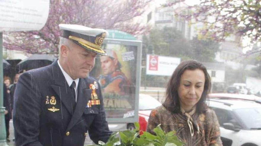 El director de la ENM y la alcaldesa en el acto del año pasado. //S.A.