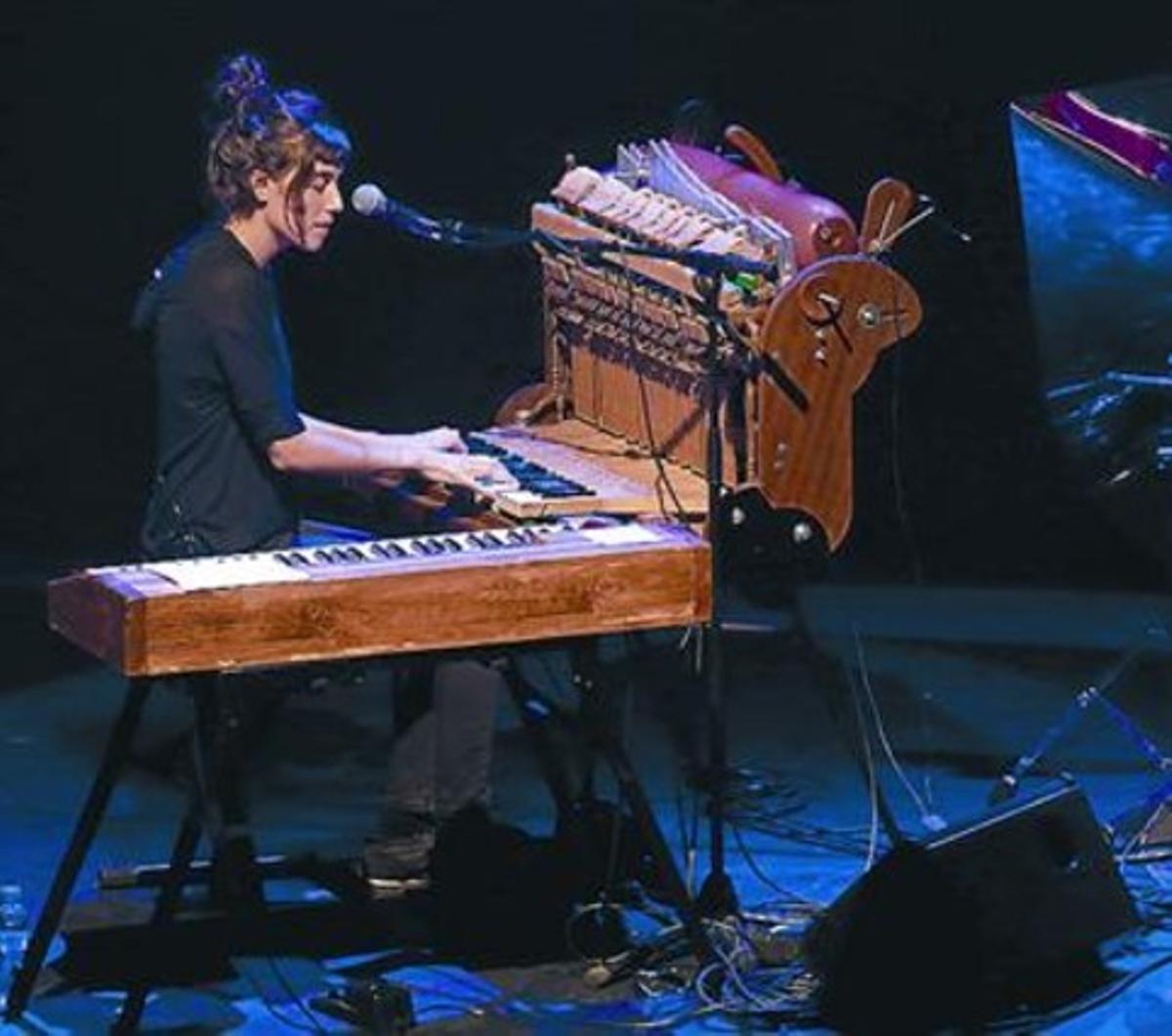 Maria Coma, en el concert de divendres a la nit a L’Atlàntida.