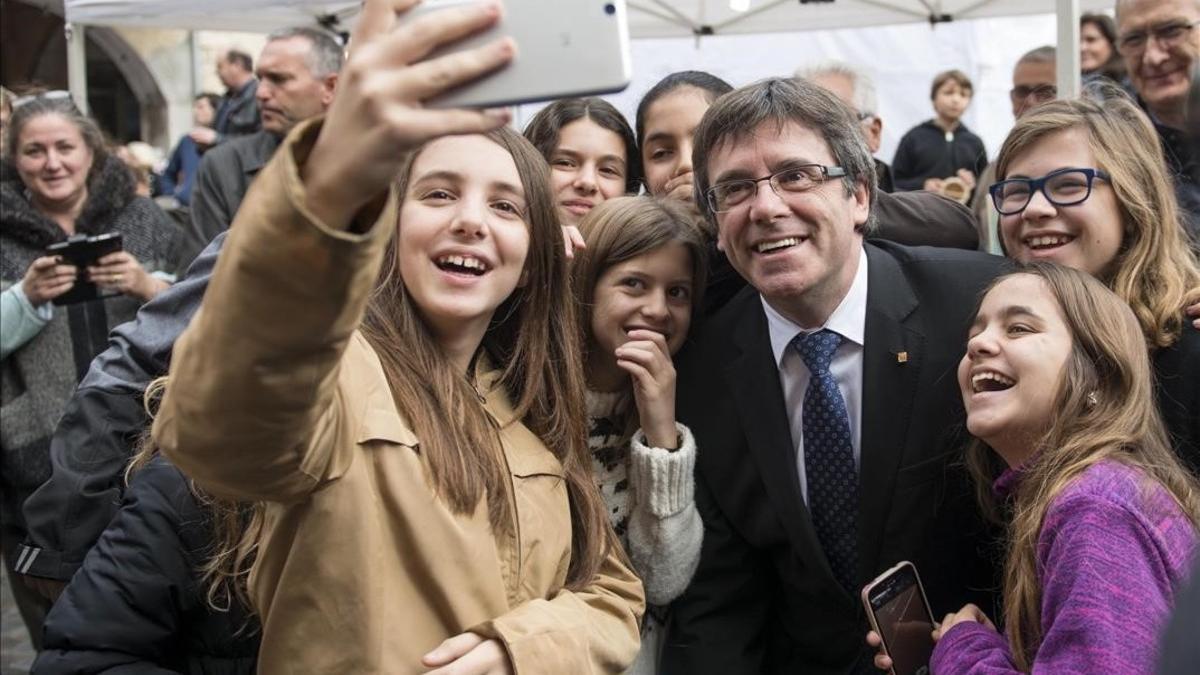 Puigdemont, hijo predilecto de Amer