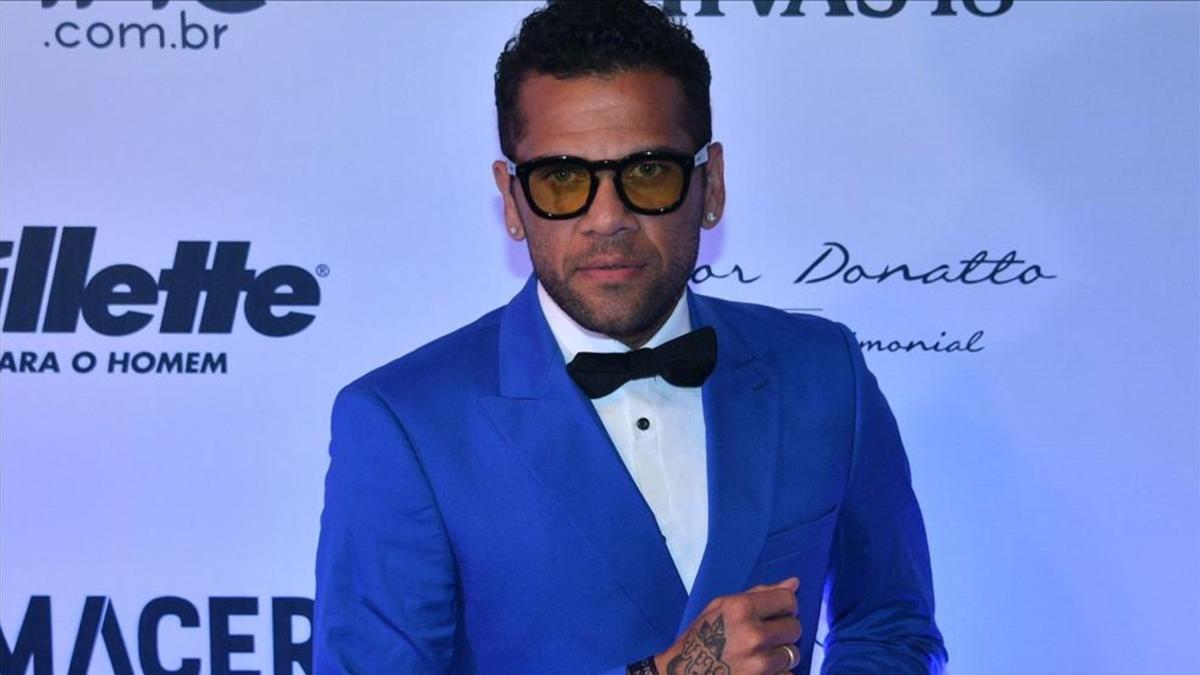 Alves, en un acto en la fundación Neymar Jr., la semana pasada en Sao Paulo