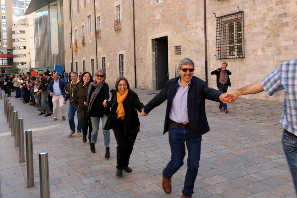 Protesta dels treballadors de la Generalitat a Girona