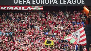 La grada de San Mamés en un partido.