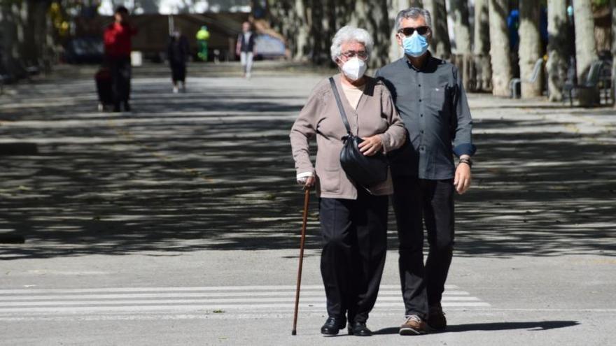 El passeig de la Indústria de Berga, ahir |